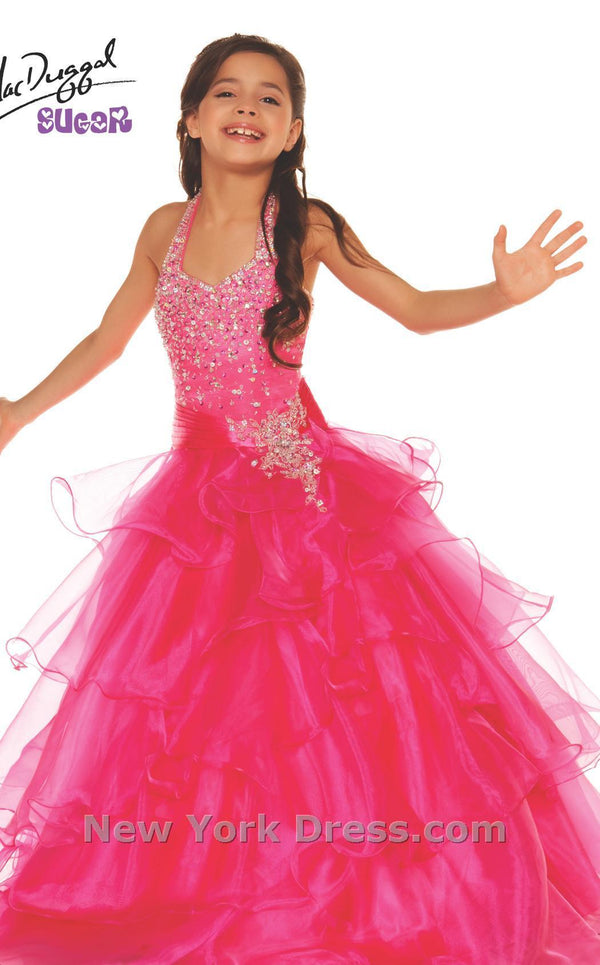 Mac Duggal 81121S Hot Pink