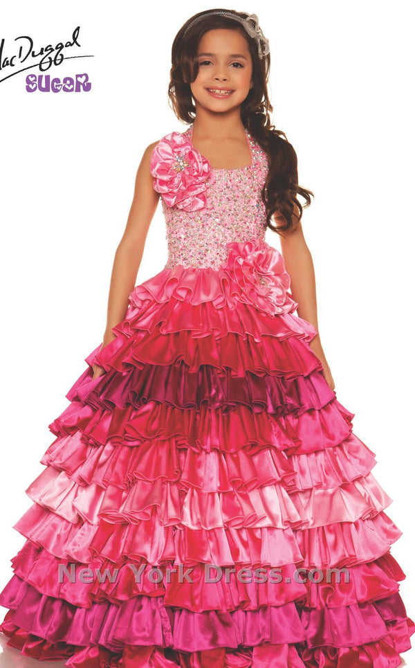 Mac Duggal 81674S Hot Pink Ombre