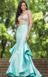 1 of 2 Jovani 28432 Aqua-Multi