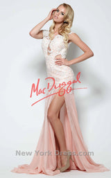 2 of 21 Mac Duggal 61041R Ivory/Nude