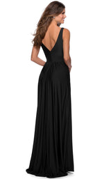 8 of 18 La Femme 28547 Dress Black