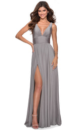 5 of 18 La Femme 28547 Dress Silver