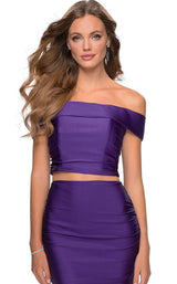 5 of 6 La Femme 28578 Dress Royal-Purple