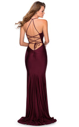 3 of 8 La Femme 28593 Dress Dark-Berry