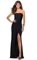 1 of 8 La Femme 28944 Dress Black