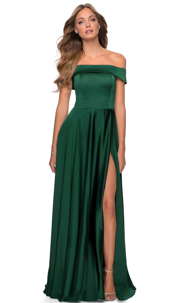 La Femme 28978 Dress Emerald