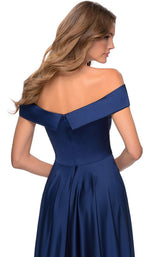 10 of 10 La Femme 28978 Dress Navy