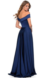 4 of 10 La Femme 28978 Dress Navy