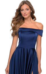 7 of 10 La Femme 28978 Dress Navy