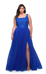 3 of 6 La Femme 29070 Royal-Blue