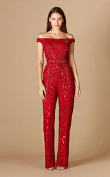 1 of 4 Lara 29323 Jumpsuit Red