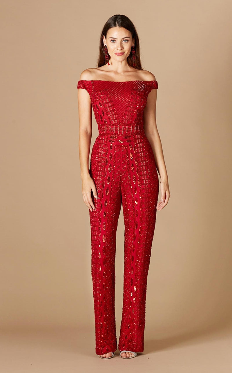 Lara 29323 Jumpsuit Red