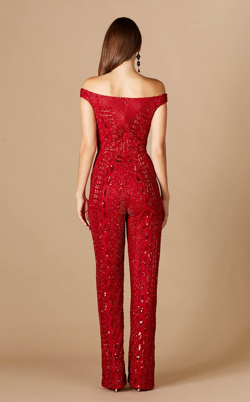 Lara 29323 Jumpsuit Red