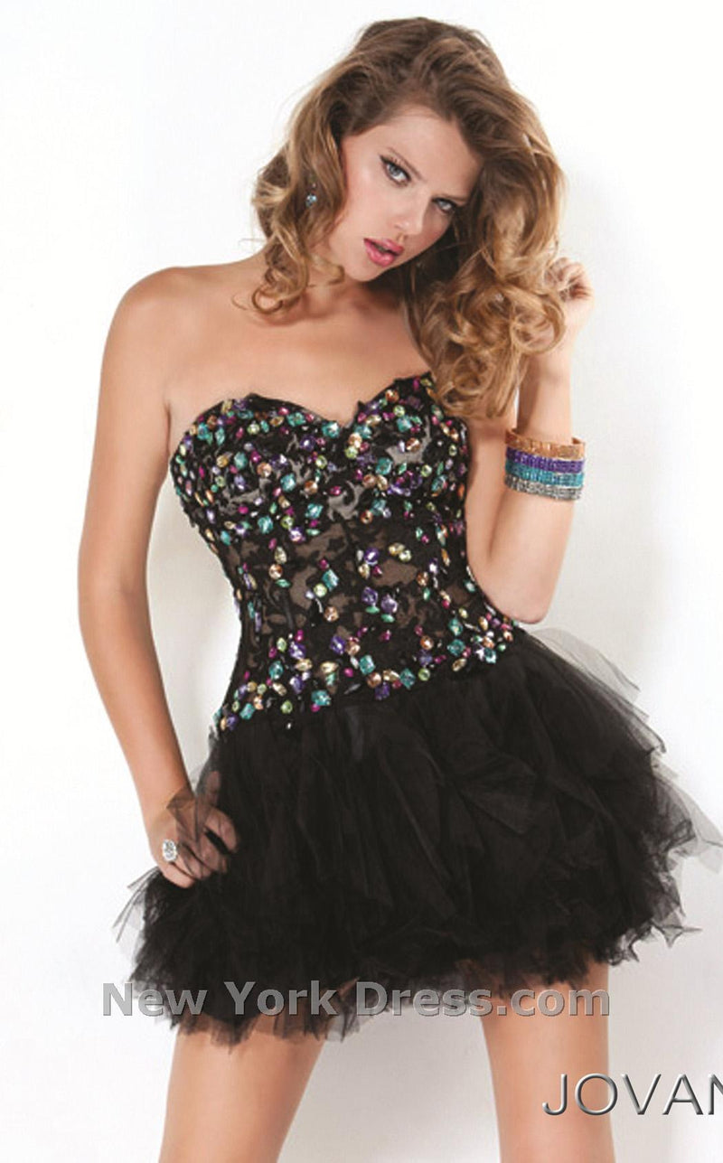 Jovani 2207 Black Multi