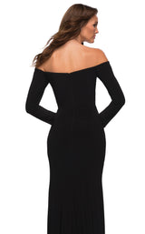 4 of 4 La Femme 29377 Dress Black