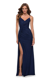 1 of 2 La Femme 29699 Dress Navy