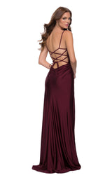 4 of 5 La Femme 29710 Dress Dark-Berry