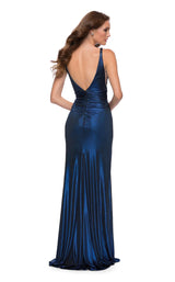 3 of 4 La Femme 29759 Dress Navy