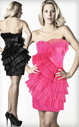 2 of 2 Milano Formals E1334 Fuchsia