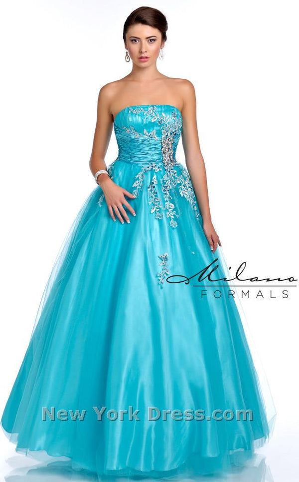 Milano Formals E1259 Turquoise