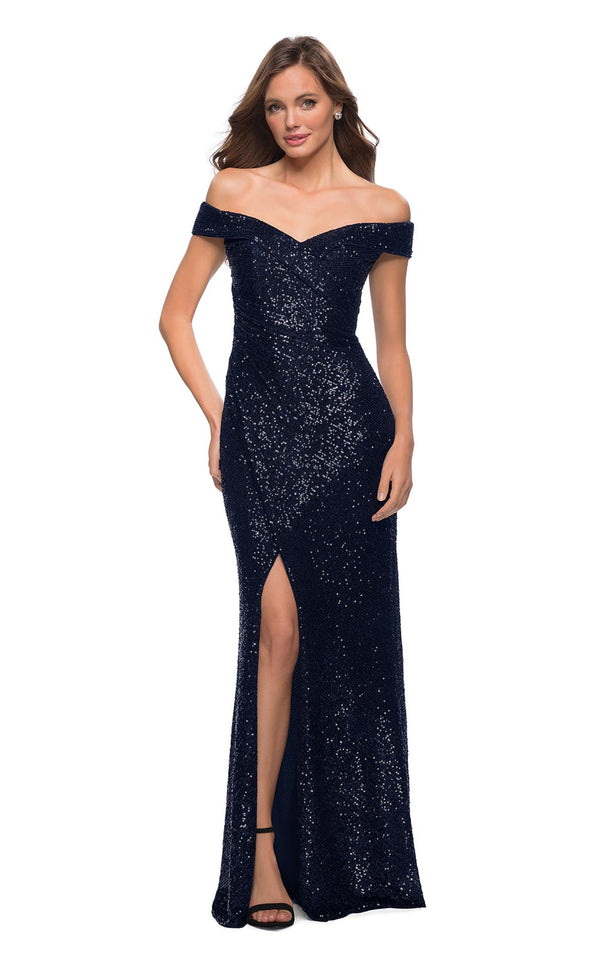 La Femme 29831 Dress Navy