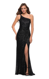 1 of 4 La Femme 29962 Dress Black