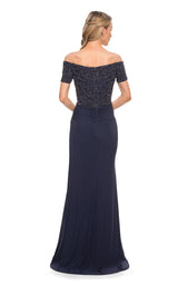 2 of 4 La Femme 30057 Dress Navy