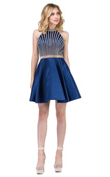 1 of 2 Dancing Queen 3041 Dress Navy