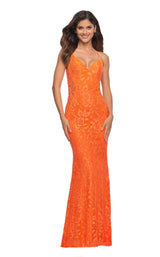 2 of 8 La Femme 30684 Dress Orange