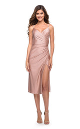 2 of 10 La Femme 30918 Dress Mauve