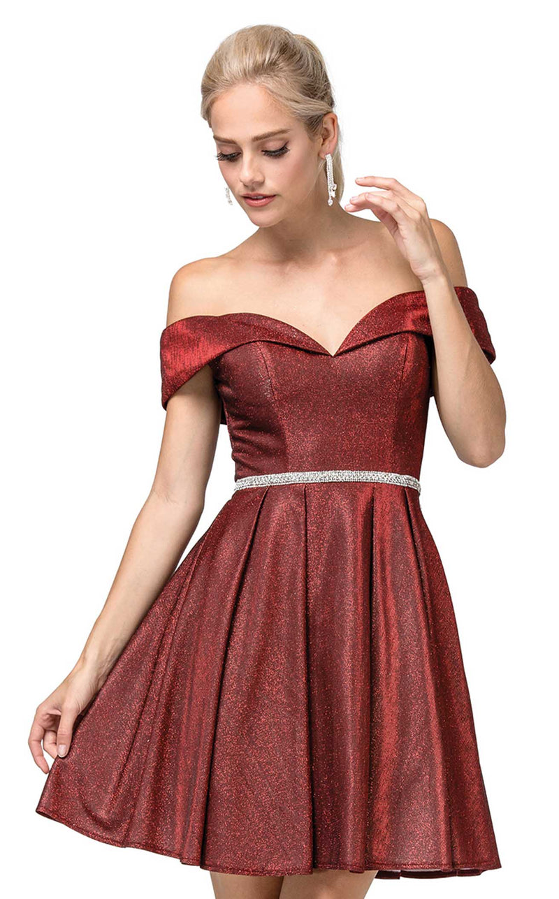 Dancing Queen 3147 Dress Burgundy