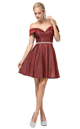 3 of 12 Dancing Queen 3147 Dress Burgundy