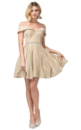 2 of 12 Dancing Queen 3147 Dress Gold