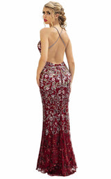 8 of 22 Primavera Couture 3221 Burgundy