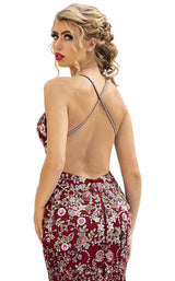 19 of 22 Primavera Couture 3221 Burgundy