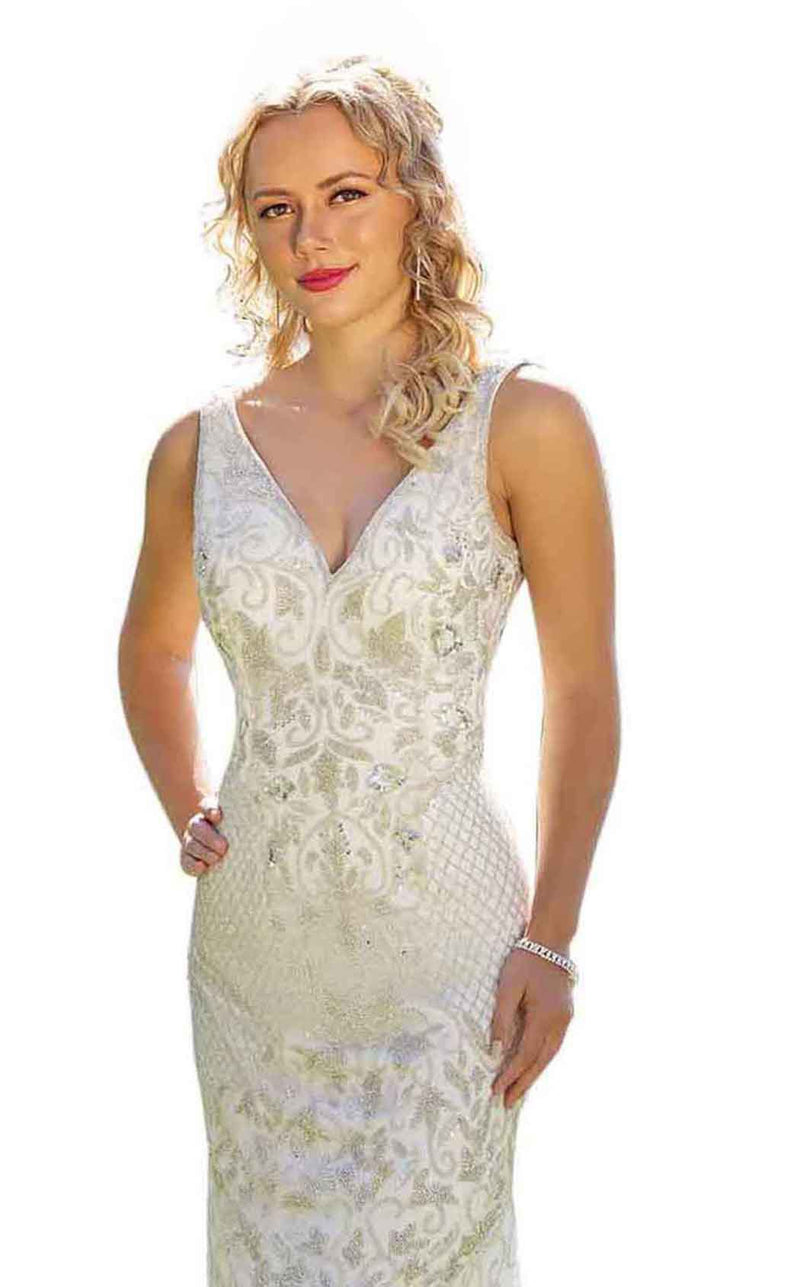 Primavera Couture 3232 White-Silver