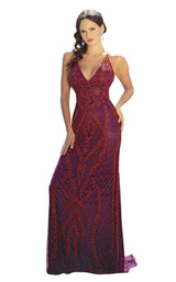 2 of 11 Primavera Couture 3236 Red-Plum