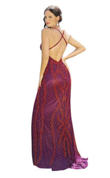 9 of 11 Primavera Couture 3236 Red-Plum