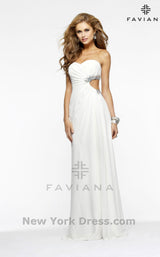 4 of 4 Faviana 7122 Ivory