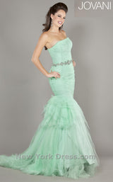 2 of 2 Jovani 64351 Light Green