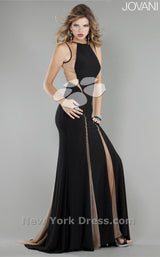 1 of 3 Jovani 762 Black/Nude