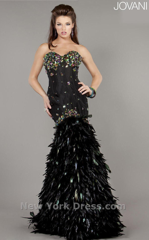 Jovani 1252 Black Multi