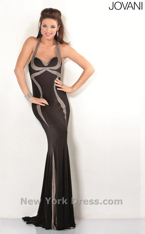 Jovani 2551 Black/Nude