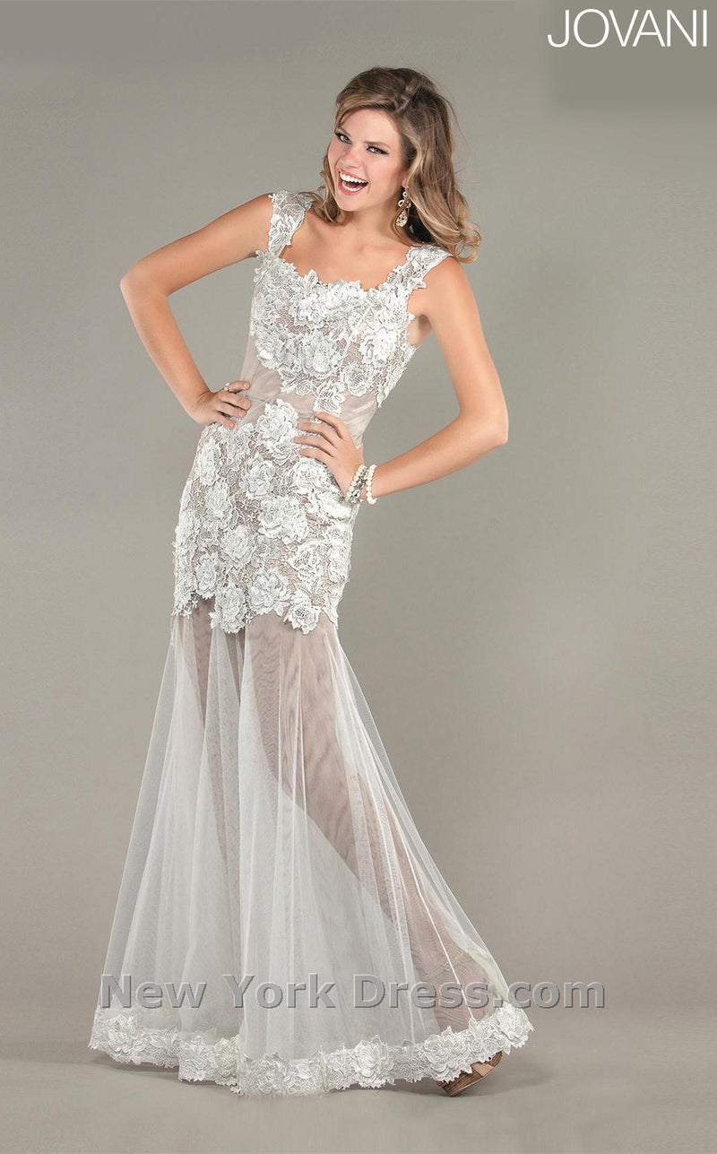 Jovani 5624 Off White/Nude