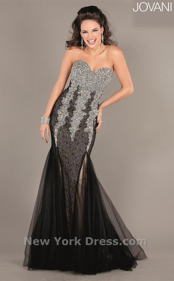 Jovani 5777 Black/Silver