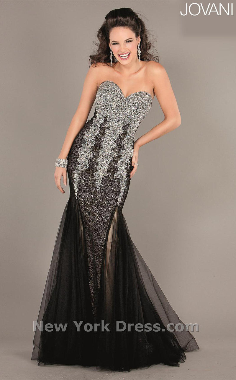 Jovani 5777 Black/Silver