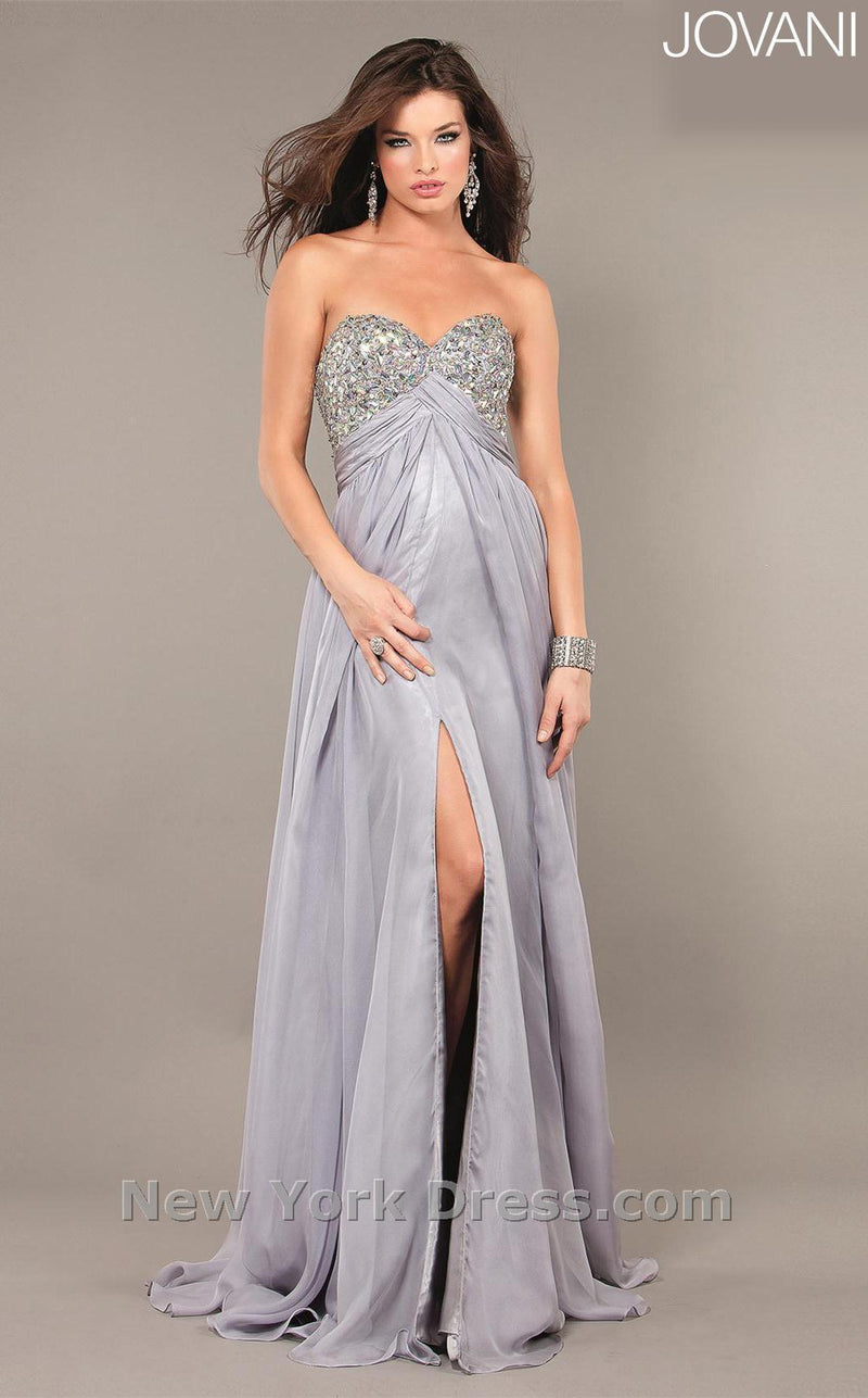 Jovani 6473 Light Gray