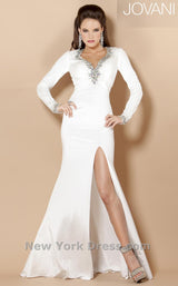 3 of 3 Jovani 6594 Off White