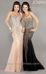 2 of 8 Jovani 6837 Blush/Silver