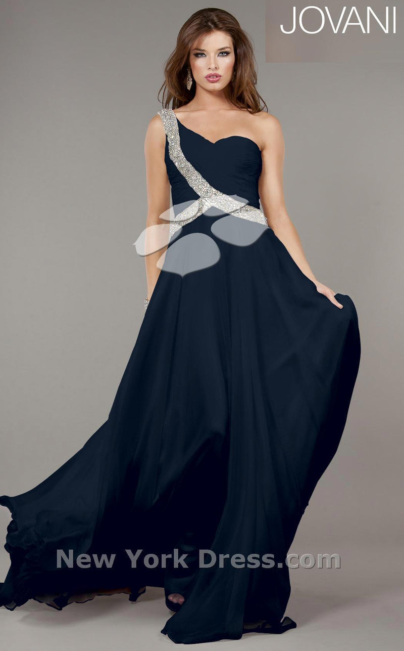 Jovani 6919 Navy/Silver